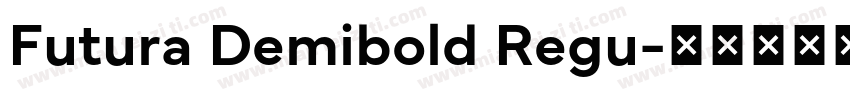 Futura Demibold Regu字体转换